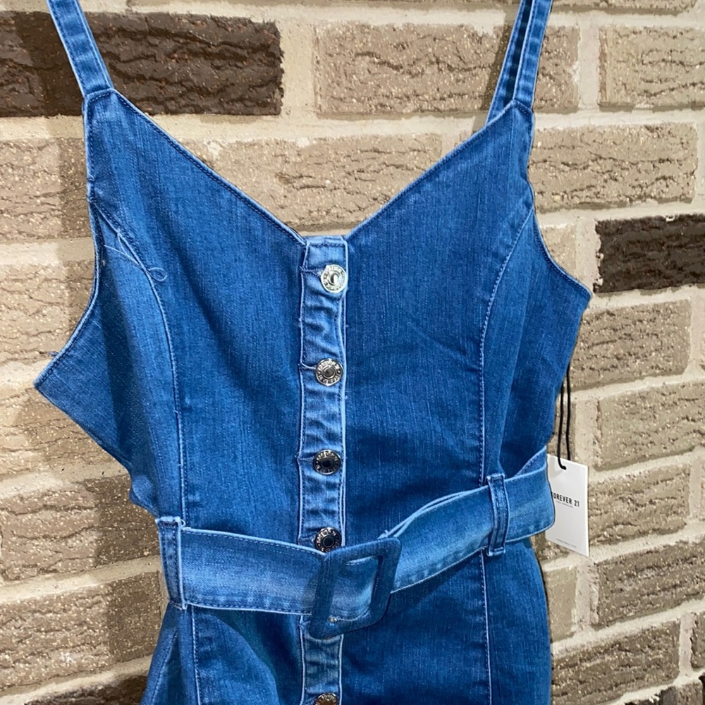 Size large dark denim dress